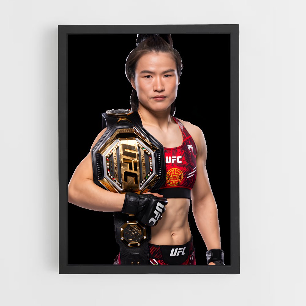 Poster La Guerrière Rouge – affiche MMA (vue 2)